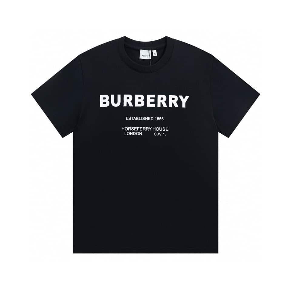 短袖, T恤, Burberry - JS K131# Burberry 巴寶莉BBR 23SS 經典倫敦字母標語1856胸前印花短袖T恤 重磅2