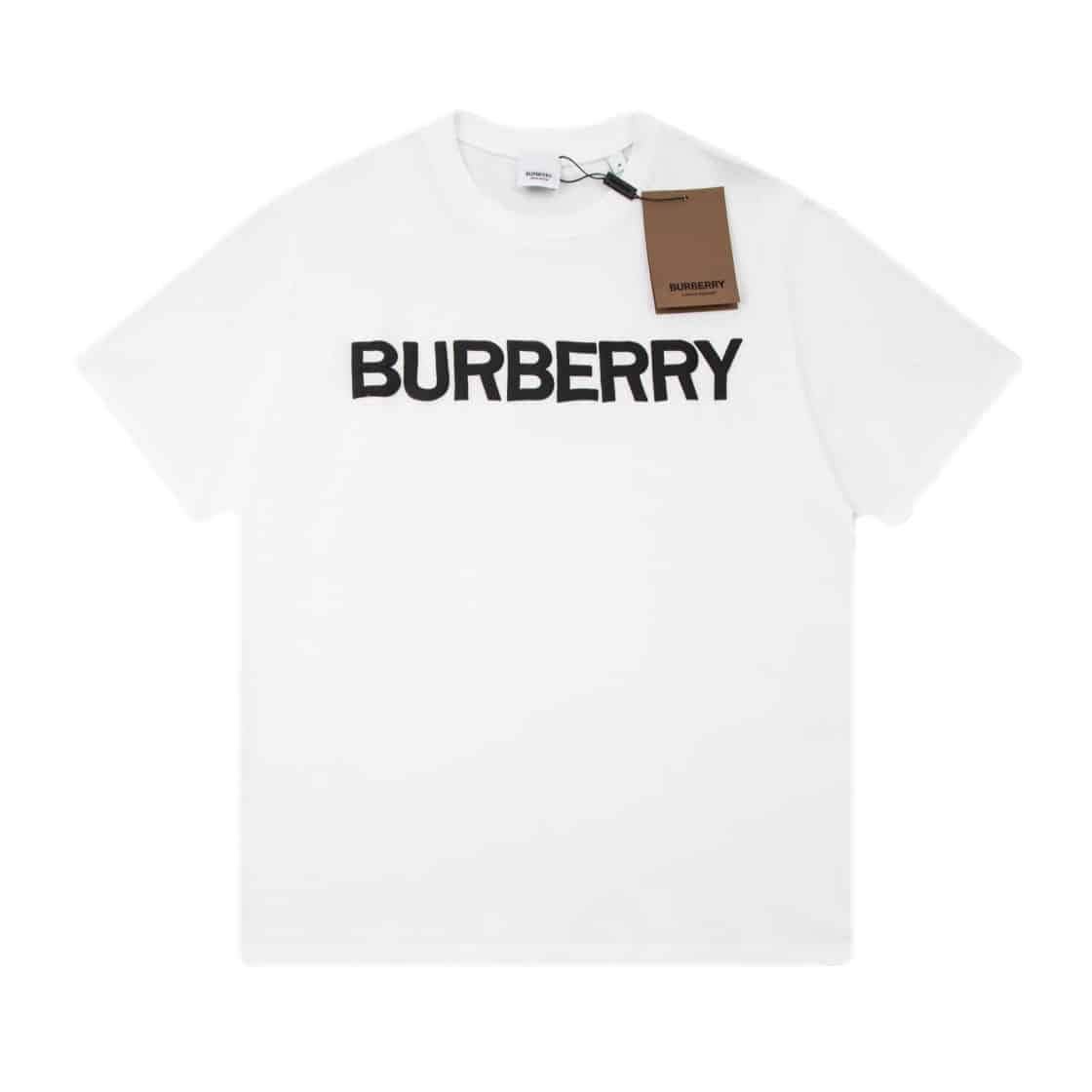 短袖, T恤, Burberry - JS K121# BURBERRY BBR 巴寶莉經典胸前發泡Logo短袖 T 恤 專櫃同步在售 over
