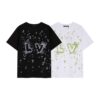 短袖, T恤, Burberry - YES303高端品質 獨家定製 lv刺繡logo圓領短袖 採用定織定染高克重原版面料 洗水完高達280g純棉