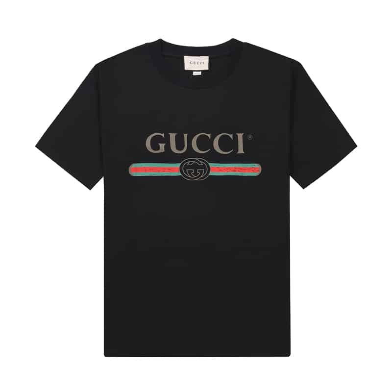 防曬衣, 短褲, 短袖, T恤, GUCCI, Burberry - YES高端品質 獨家定製GUCCI 早春印花膠條字母logo短袖圓領T恤 採用定製定染高克重原版面料 洗水完
