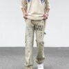 長褲 - 款號TYE14🌿 FOG FEAR OF GOD 美式休閒黃泥染牛仔褲男直筒寬松休閒潮牌長褲復古垂感闊腿褲