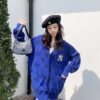 - RH807春秋款 MLB官方 男女針織衫復古老花開衫毛衣休閒寬松情侶外套2023春秋新款 質量⭐⭐️⭐
