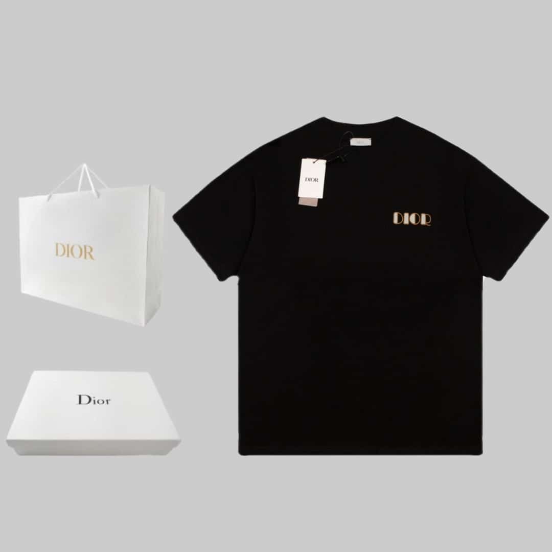 襯衫, 短袖, T恤 - BJK ❤ 高品質 Dio 迪奧 新款前後logo發泡圖案短袖💫💫面料採用純棉精梳棉面料 印花採用描繪工藝 上