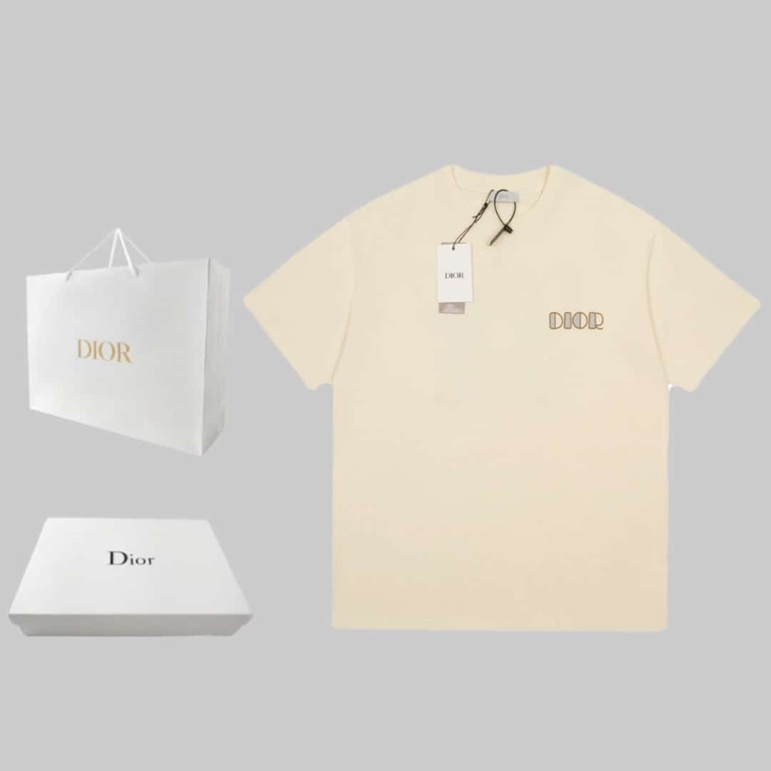 襯衫, 短袖, T恤 - BJK ❤ 高品質 Dio 迪奧 新款前後logo發泡圖案短袖 💫💫面料採用純棉精梳棉面料 印花採用描繪工藝