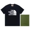 襯衫, 短袖, 夾克, T恤, LOUIS VUITTON, GUCCI - BJK GUCCI古馳2022SS春夏新款 豎式字母印花工藝 採用250克雙股雙紗全棉面料 經過洗水處理