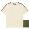 襯衫, 短袖, 夾克, T恤, LOUIS VUITTON, GUCCI - BJK Gucci 古馳 21SS 紅綠條紋印花短袖 定織克重180針織棉 21支有機麻棉混紡面料 原身布