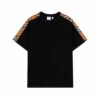 長褲, 衛褲, 短袖, T恤, Burberry - YES#818高端品質 獨家定製 Burberry巴寶莉刺繡字母logo圓領T恤 採用定製定染高克重原版面料