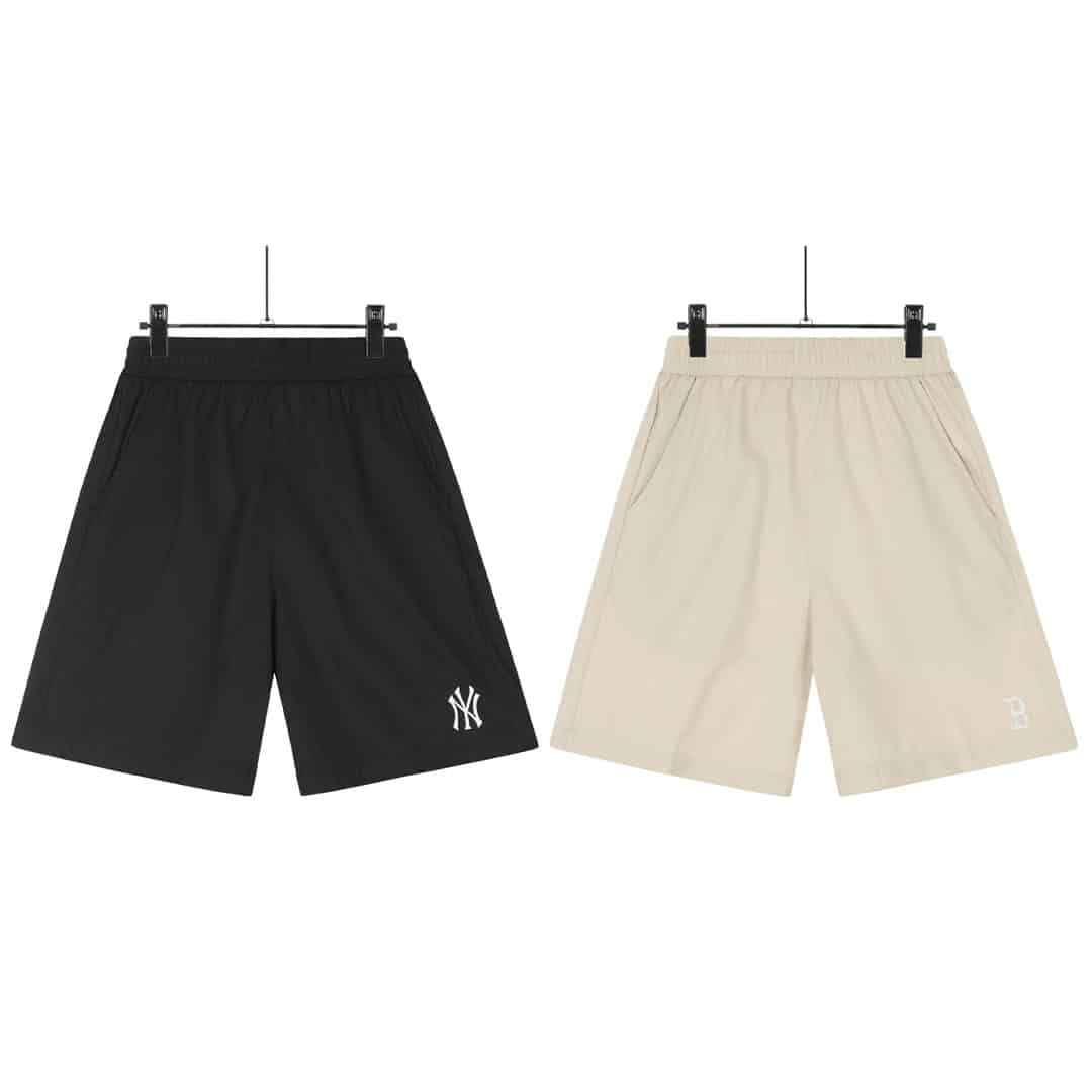 長褲, 衛褲, 短褲, 短袖, 夾克, T恤, GUCCI, Burberry - KL#L29 MLB洋基隊 23FW夏季新款刺繡小標款情侶五分工裝短褲 面料採用水洗棉面料 上身效果極佳 舒