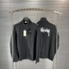 長褲, 衛衣, 棒球服, 棉服, 夾克 - 模特圖 Nike x Stussy 斯圖西 聯名復古休閒logo運動抽繩長褲 採用特製超高密