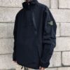 夾克 - FZ1397 STONE ISLAND 石頭島半拉鏈外套夾克 石頭島半拉鏈機能外套 顏色黑色 灰色 尺碼