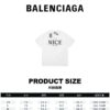 T恤 - Balenciga/巴黎世家 迷雾字母T恤 尺码表