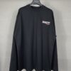長袖, T恤 - XT5009細節圖BALENCI*GA 巴黎新款經典字母LOGO拉裂印花做舊磨爛長