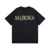 長袖, 短袖, T恤 - XT3089 實拍圖BALENCI*GA 巴黎23ss最新經典款膠帶拉漿印花成衣
