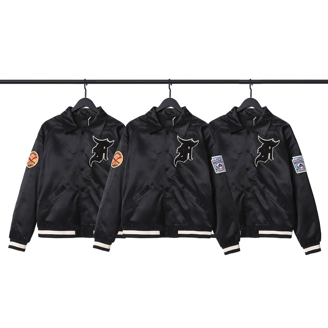 長褲, 長袖, 衛衣, 棒球服, 夾克 - ET G001# FEAR OF GOD FOG第五季徽章飛行教練夾克棒球服 高品質 原版定製面料 原廠