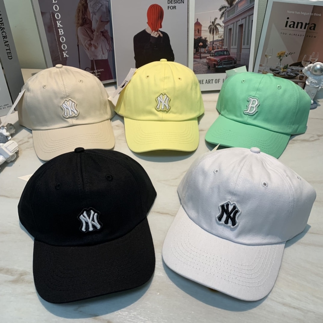 - DU #5022 韓國MLB帽子2023 新款小標NY3D字母洋基隊鴨舌帽通用棒球帽四季可佩戴款 顏色黑色