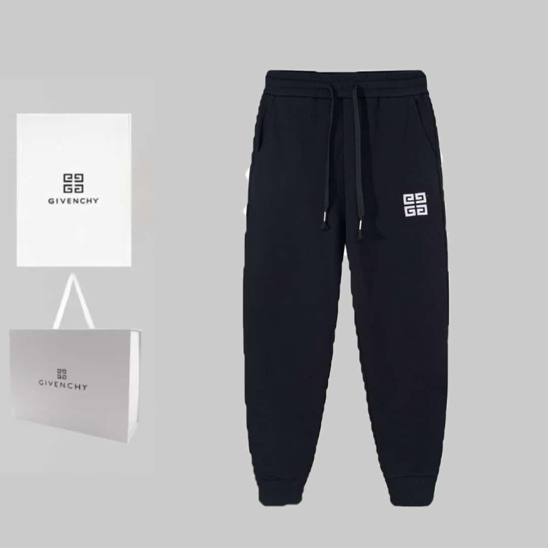 長褲 - BJK GIVENCHY 紀梵希 字母 刺繡 LoGO標識。長褲褲、高品質牛肚面料🏓特別手感、超級質感 舒