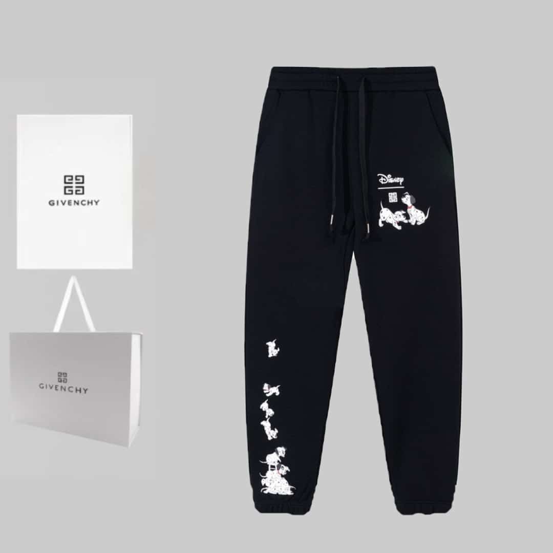 長褲 - BJK GIVENCHY 紀梵希 斑點狗印花 LoGO標識。長褲褲、高品質牛肚面料、特別手感、🏓超級質感