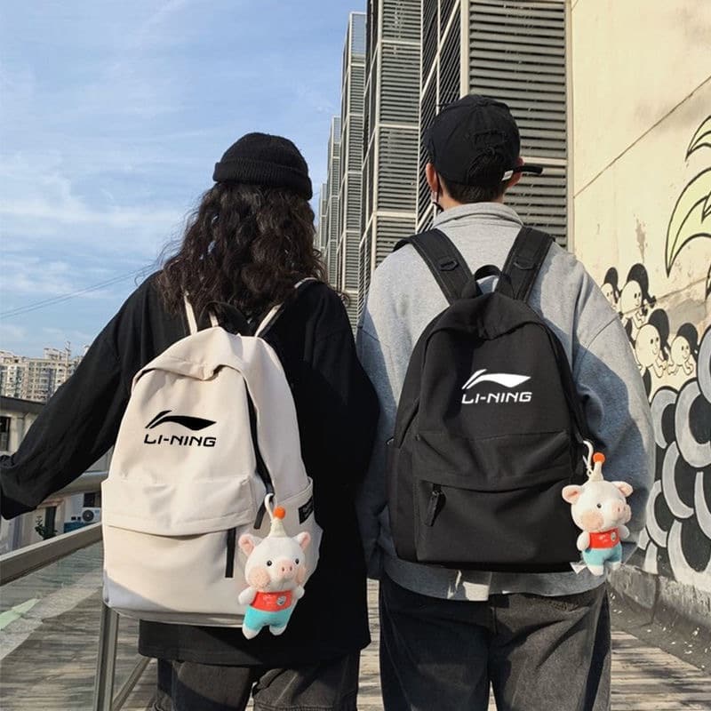 長褲, 長袖, 襯衫, 衛衣, Burberry - OK1068 中國李寧新款雙肩包背包男女初中高中學生書包休閒運動斜挎旅行電腦包 LINING李寧 街頭潮流