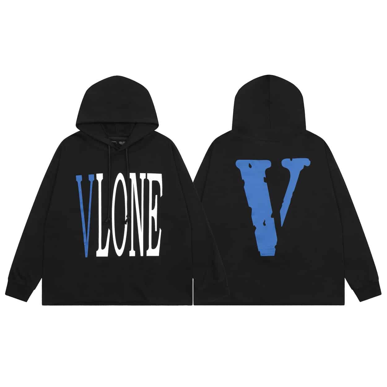 長褲, 長袖, 襯衫, 衛褲, 衛衣, Burberry - 跑量價 QC V117 VLONE高品質藍色大V連帽衛衣 超高性價比 隨意對比 面料380克純棉面料 非常