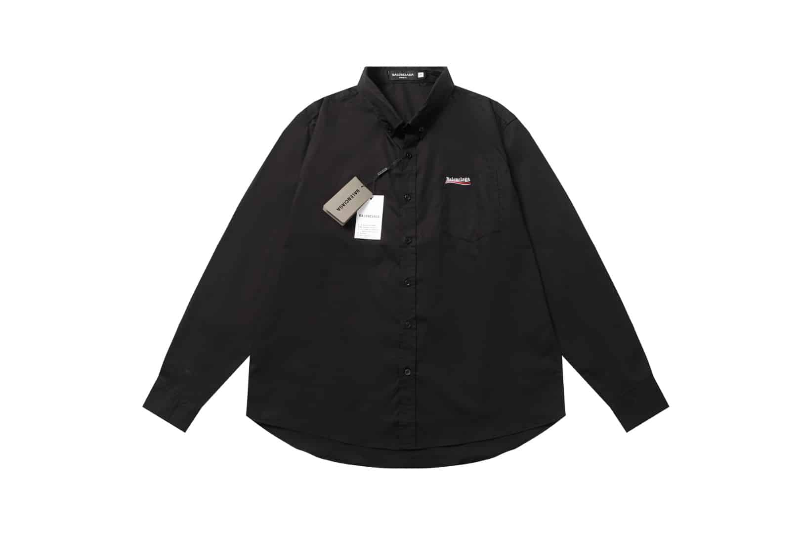 長褲, 長袖, 襯衫, 衛褲, 衛衣, 夾克, T恤, Burberry - 刺繡款最高版本1⃣️🆚1⃣️輔料訂制 早春新款 巴黎世家經典可樂萬針立體刺繡款長袖襯衫