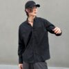 長袖, 襯衫, 衛褲, 衛衣, 夾克, T恤 - balenciaia長袖襯衫百分百純棉面料後背印花英文字母男女同款 顏色