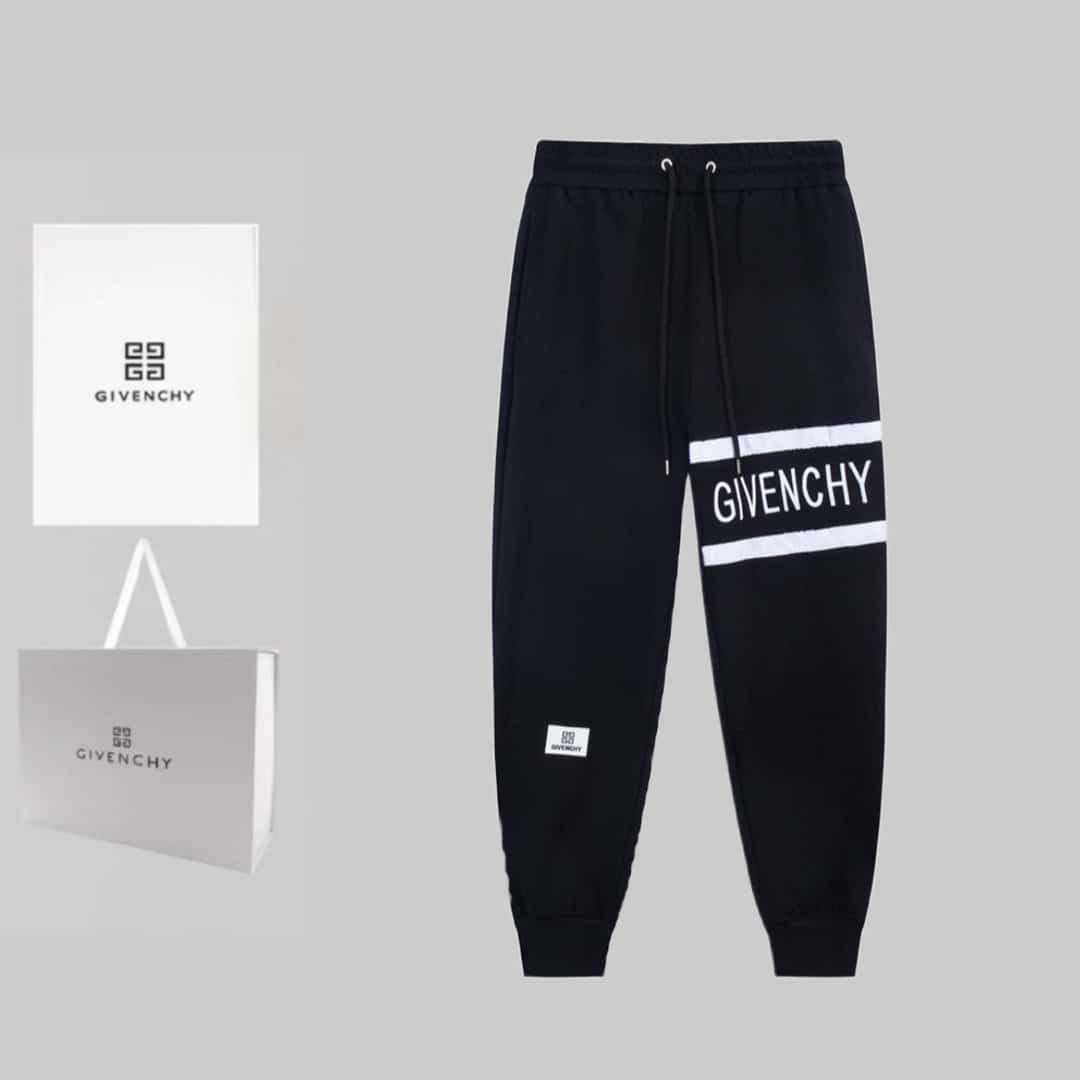 長褲, 長袖, 襯衫, 衛褲, 衛衣, 短袖, 夾克, T恤, GUCCI, Burberry - BJK GIVENCHY 紀梵希 織帶字母 刺繡 LoGO標識。長褲褲、高品質牛肚面料🏓特別手感、超級質感