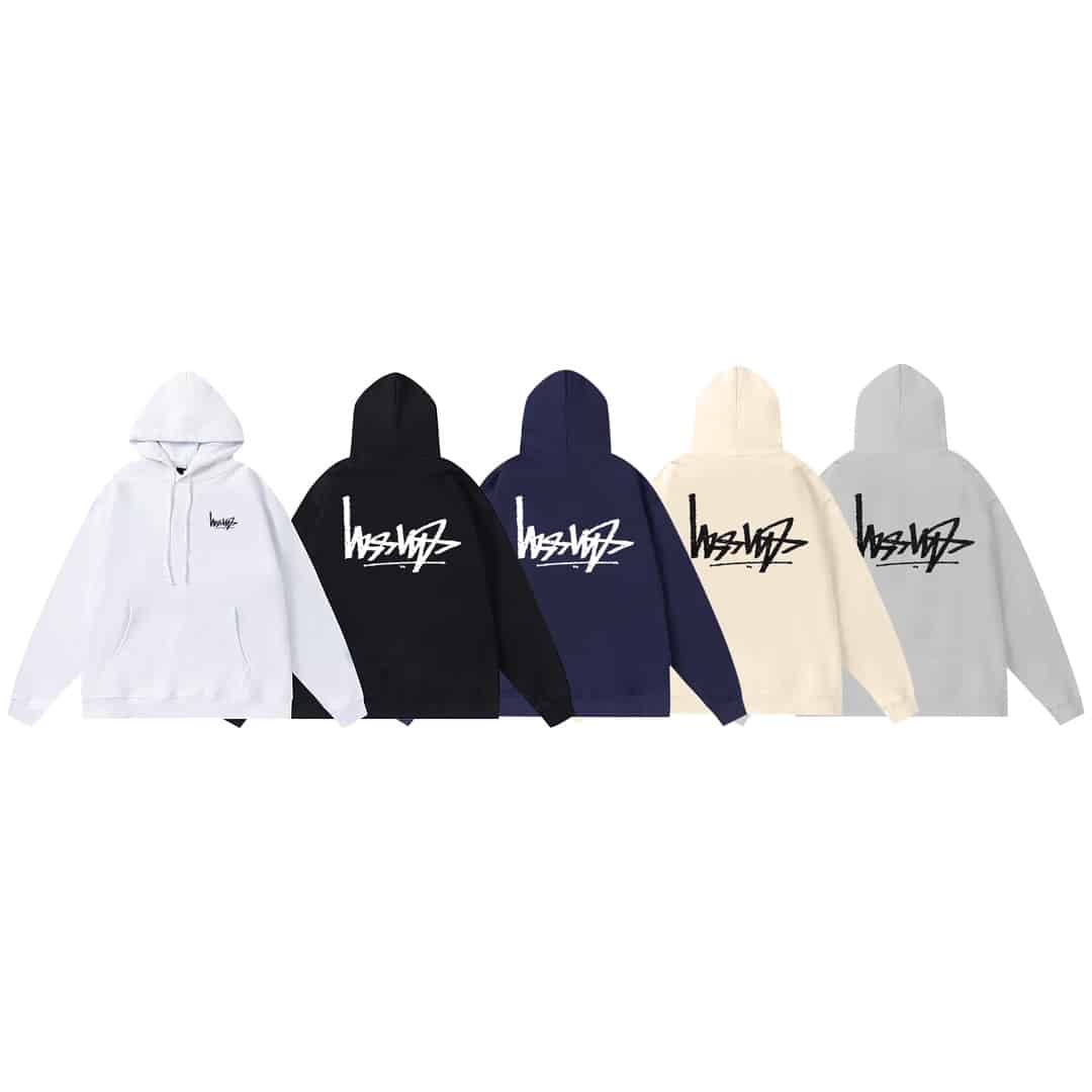 衛褲, 衛衣, 短褲, 短袖, T恤 - Stussy SS23 斯圖西 反轉logo字母印花連帽衛衣 現貨發售 男女同款 不起球不掉色