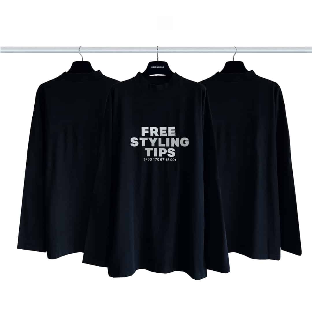 短袖 - 巴黎世家Balenciaga STYLING HOTLINE長T 巴黎世家模糊短袖 23年新主麥上身 印花采