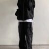 長褲, 長袖, 襯衫, 夾克 - #KL J47 巴黎世家BALANCEGA X Adidas阿迪達斯聯名拼接條紋撞色直筒長褲 設計感十足的v