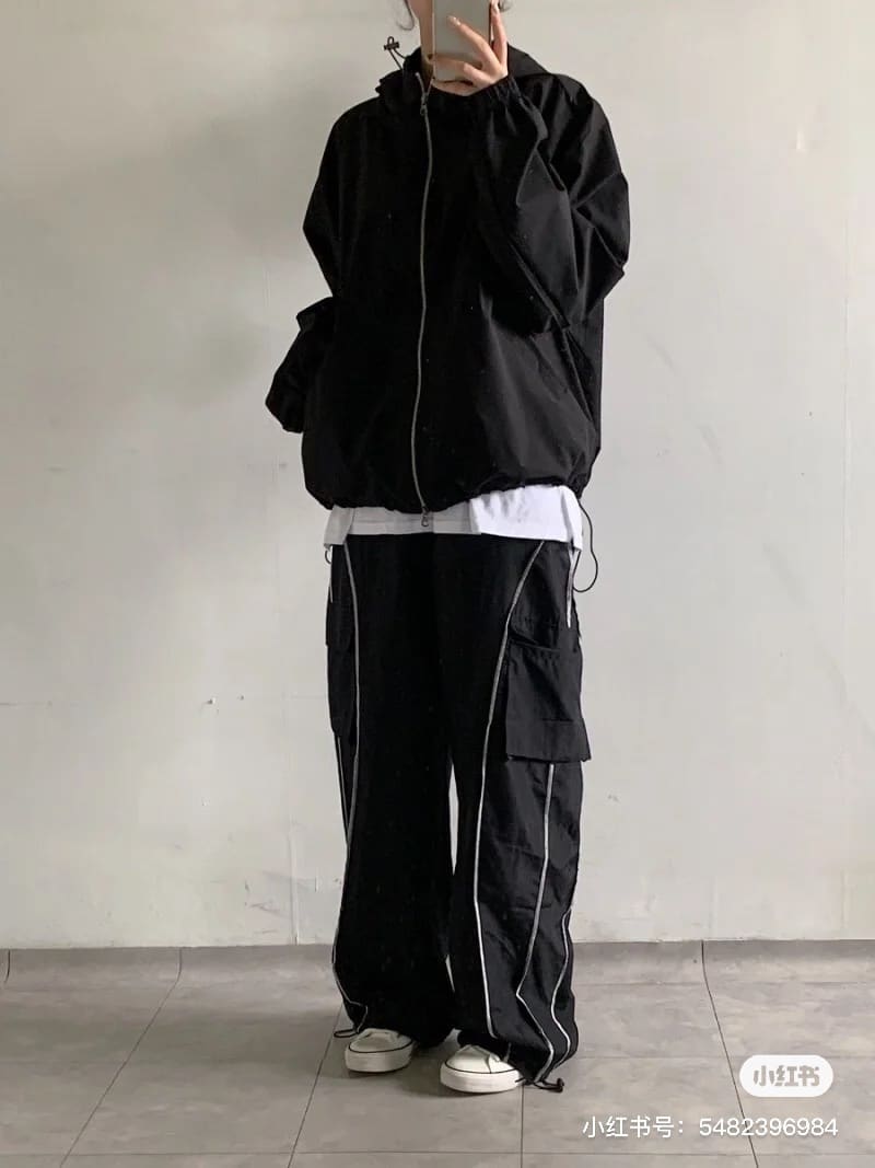 長褲, 長袖, 襯衫, 夾克 - #KL J46 巴黎世家BALANCEGA X Adidas阿迪達斯聯名多口袋工裝拼接條紋直