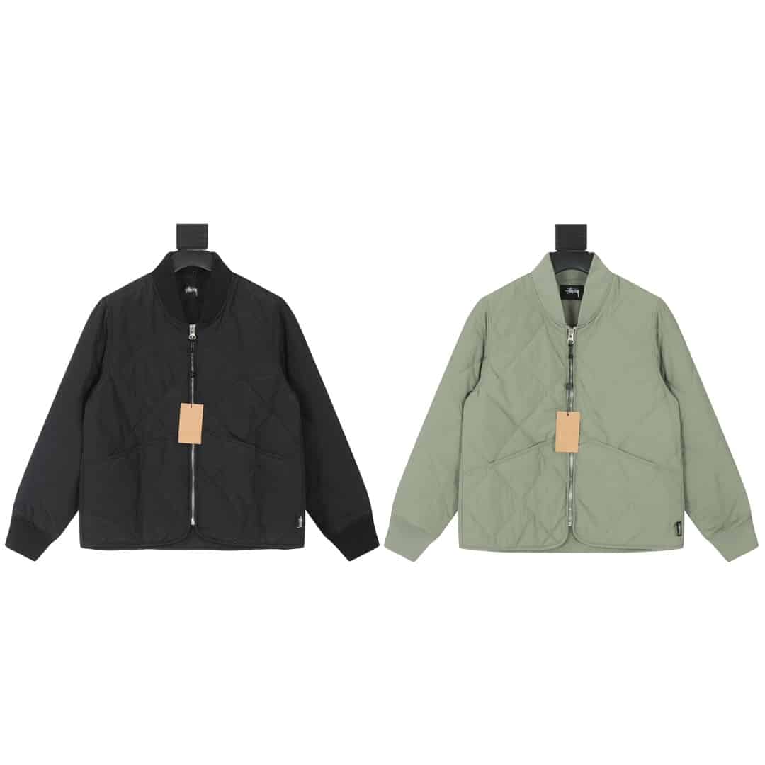 長褲, 長袖, 襯衫, 衛衣, 棒球服, 棉服, 夾克 - KL#J42 Stussy斯圖西 DICE QUILTED LINER JACKET 22FW 骰子拉鏈棉