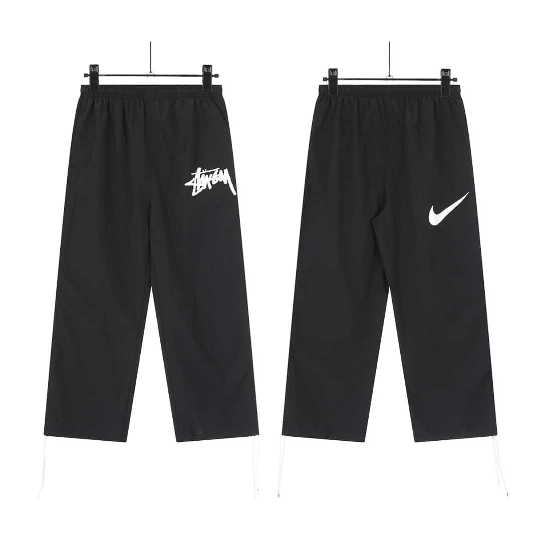 長褲, 長袖, 襯衫, 衛衣, 棒球服, 棉服, 夾克 - KL#J14 Stussy x Nike 聯名運動籃球長褲限量梭織尼龍美式運動休閒潮流長褲 Stussy x