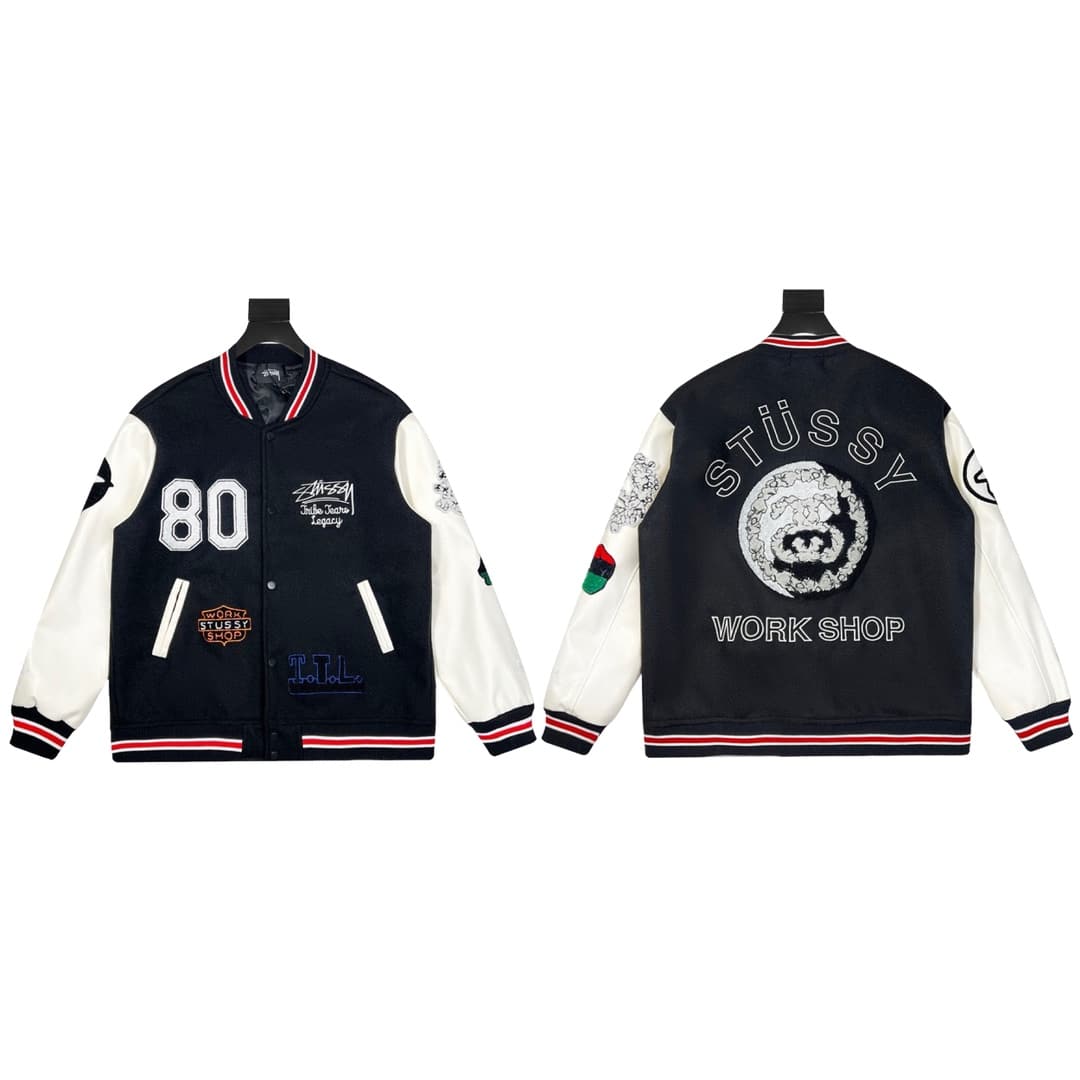 長褲, 長袖, 襯衫, 衛衣, 棒球服, 棉服, 夾克 - KL#J22 Stussy X OUR L EGACY x Denim Tears三方聯名款Ttl Var