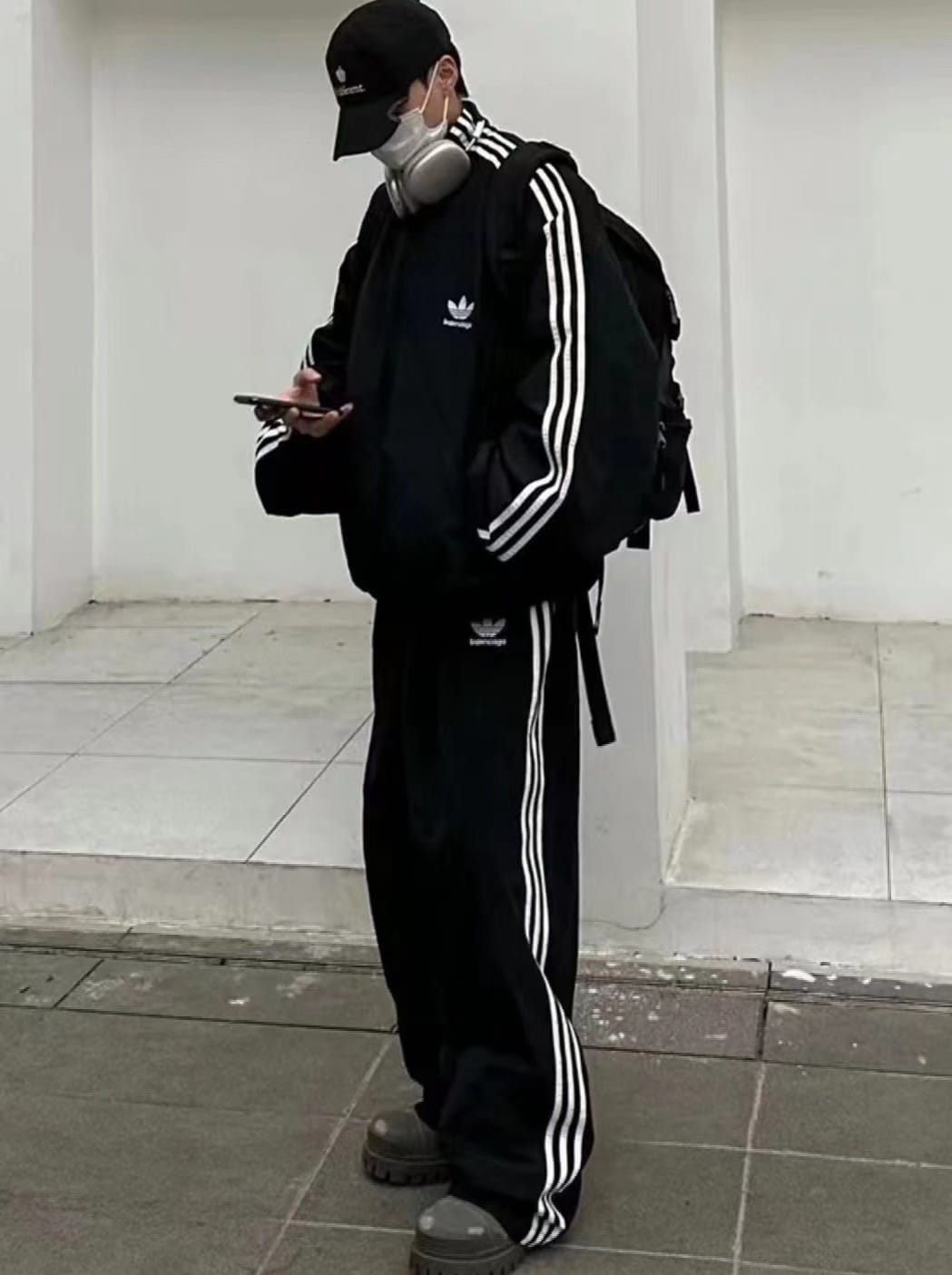長褲, 長袖, 襯衫, 衛衣, 棒球服, 棉服, 夾克 - 外套 褲子 套裝上身效果圖👇🏻 Balenciaga✖️Adidas 2023FW春款新款 BLCG
