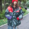 羽絨服 - FG白色聯名咨詢圖 THE NORTH FACE x XX KAWS 聯名款 FW22 戶外拼色硬殼連帽沖