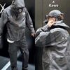 長袖, 羽絨服, 夾克 - FG THE NORTH FACE x XX KAWS 聯名款 FW22 戶外拼色硬殼連帽沖鋒衣 TNF