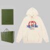 衛衣, GUCCI - BJK LOEWE羅意威 聯名火焰皮口袋Logo標識精緻升級 連帽衛衣 原版面料 官方同款 2️⃣ 4