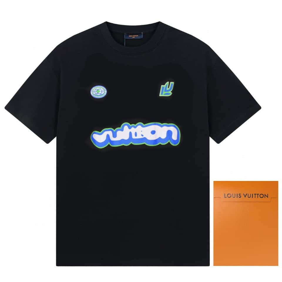 衛衣, 短袖, T恤, LOUIS VUITTON, GUCCI - BJK ♥️LOUIS VUITTON 路易威登 23ss Lv大師親手設計潮牌新品前後印花體桖💥💥2023純
