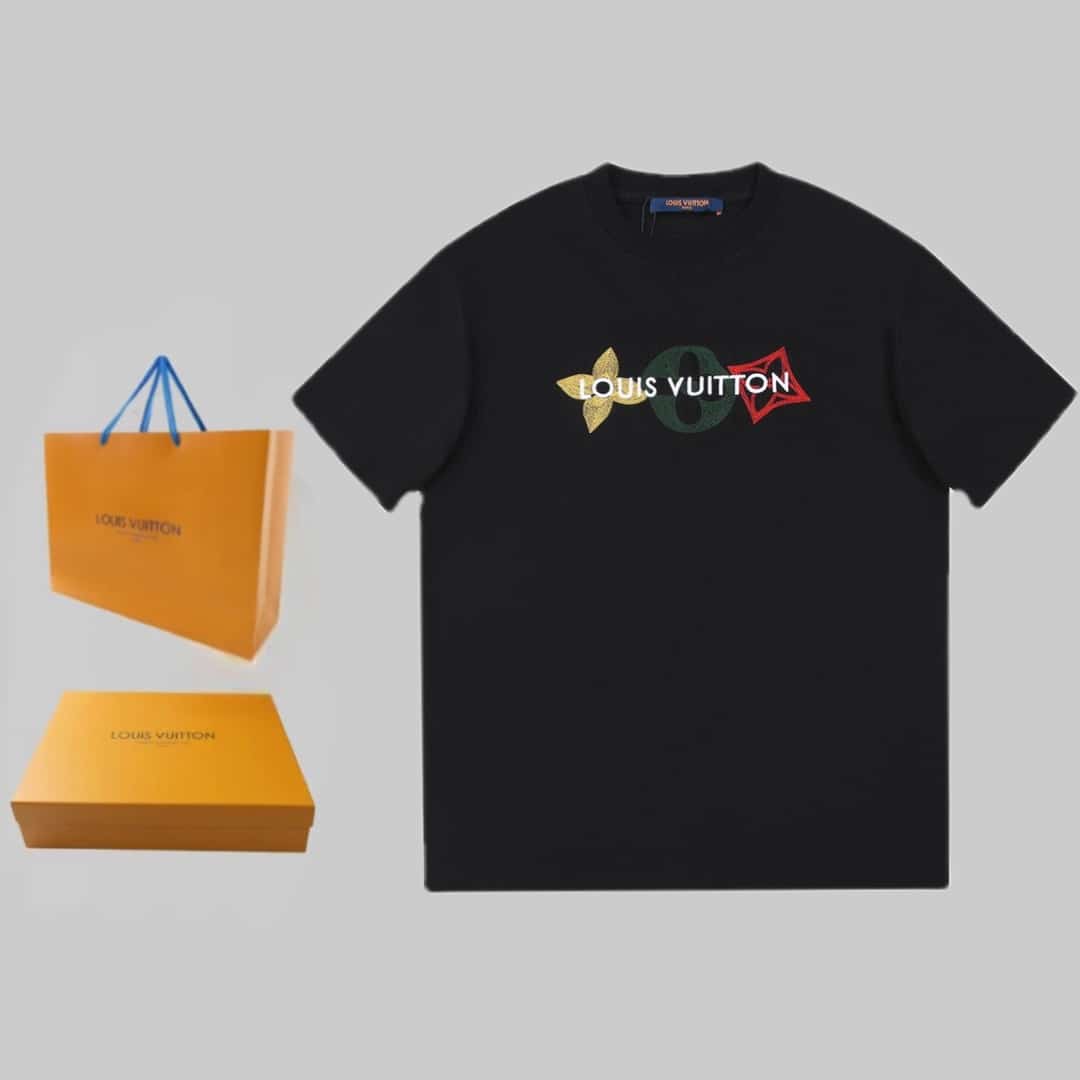 衛衣, 短袖, T恤, LOUIS VUITTON, GUCCI - BJK ❤ 𝟮𝟯𝘀𝘀新款 1V夏日棉質 T 恤採用彩色毛線刺繡提升氣質。精緻三花的刺繡圖案由多種紗線組成 總有