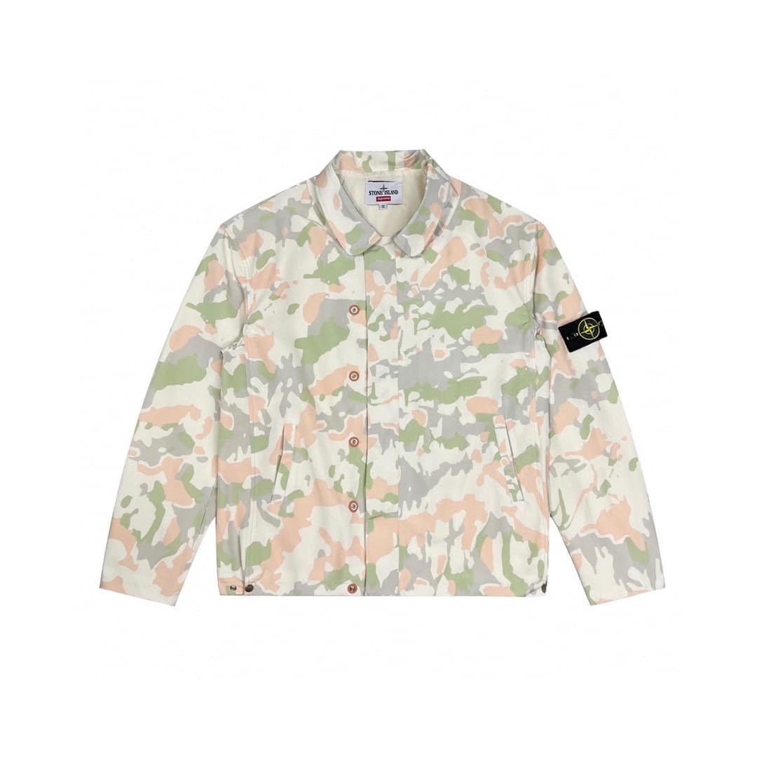 衛衣, 棒球服, 棉服, 夾克 - 款號 Sureme 22SS Stone Island 石頭島 迷彩夾克外 頂