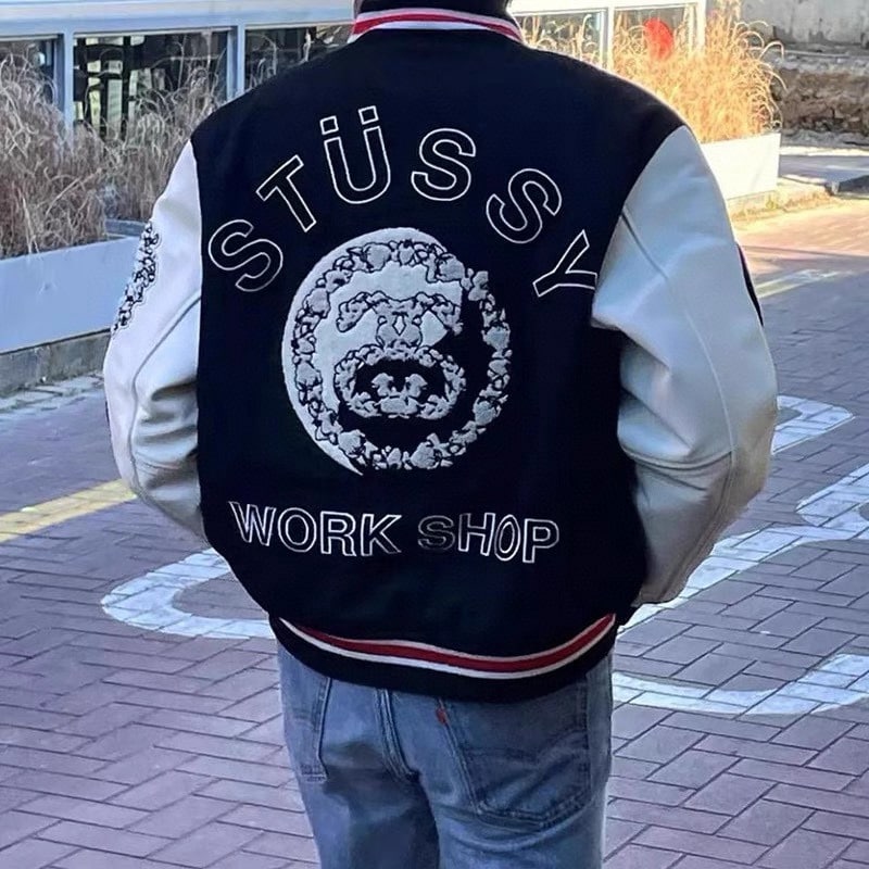 衛衣, 棒球服, 棉服, 夾克 - 款號 模特圖 Stussy x OUR LEGACY x Denim Tears 斯圖西三方聯