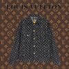 LOUIS VUITTON - DW 巴黎世* BLCG 燙鑽黑色牛仔外套背後字母logo燙鑽 每一顆都通透明亮 燈光下閃閃發光 超高的回
