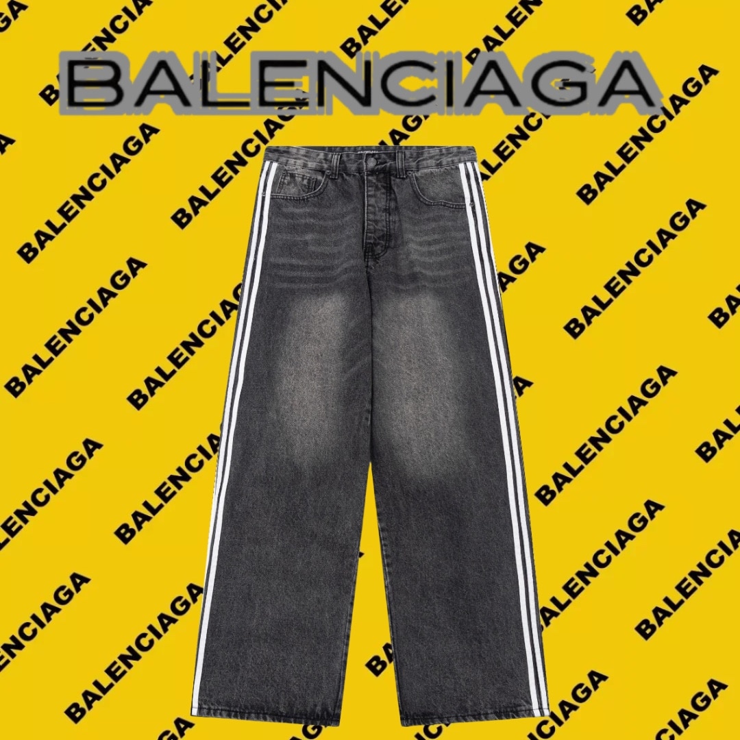 長褲, LOUIS VUITTON - DW Balenciaga巴黎世家SS23聯名款破洞水洗牛仔褲 男女同款 碼數: 28 30 32 34