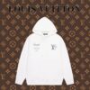 長褲, 衛衣, LOUIS VUITTON - DW 高品質 Balenciga 巴黎世家2023SS 胸標可樂LOGO 圓領衛衣 純棉柔軟面料 對色定染