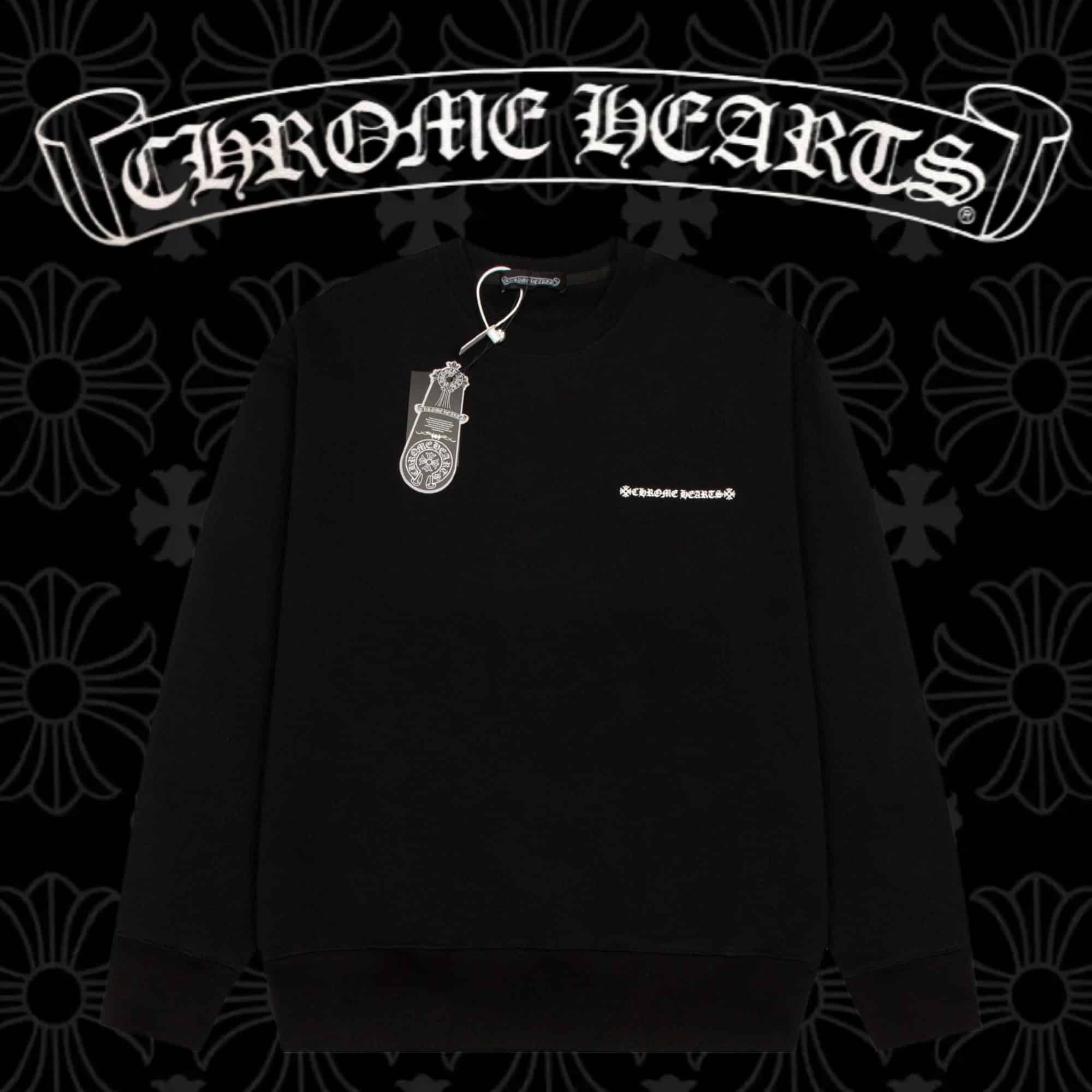 衛衣 - DW 高品質 Chrome Hearts 克羅心 最新基礎圓領衛衣 純棉柔軟衛衣面料 對色定染面料 超精細