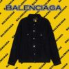 衛衣 - DW BALENCIAGA 巴黎 重工水洗復古做舊系列 巴黎 23ss街頭feel 前後雙Blogo圓領