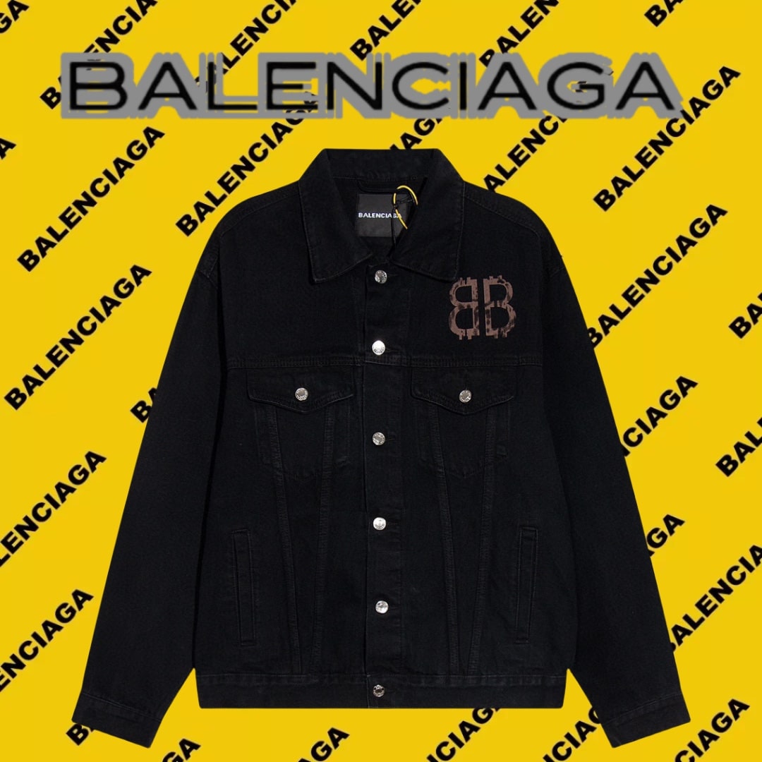 衛衣 - DW BALENCIAGA 巴黎 重工水洗復古做舊系列 巴黎 23ss街頭feel 前後雙Blogo圓領