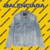 衛衣, 夾克 - DW adidas x balenciaga 三葉草外套 牛仔夾克 男女同款 2023秋冬必入款 23FW