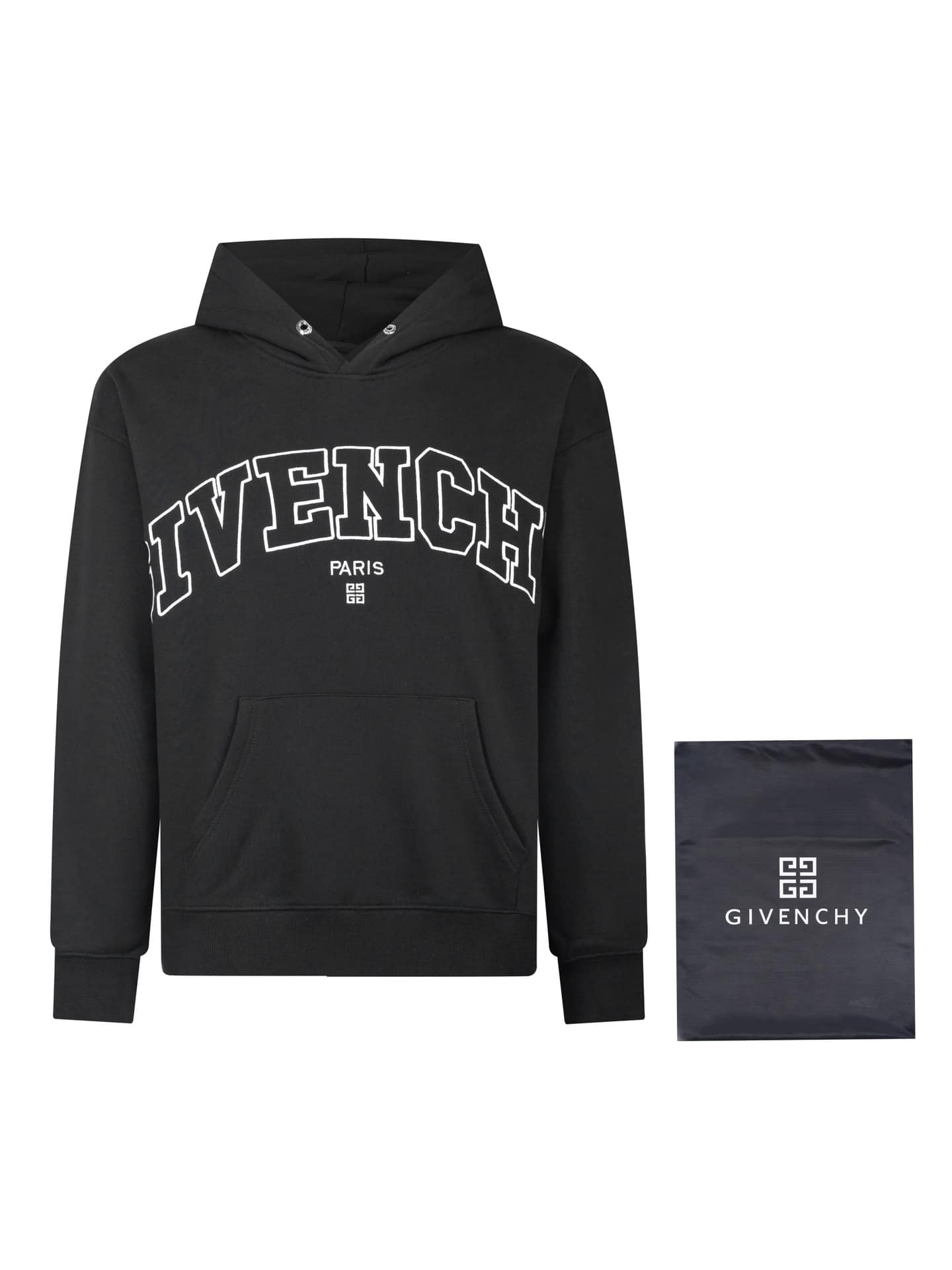 衛衣 - #F14 配尼龍袋 Givenchy紀梵希新款款字母縷空刺繡圓領衛衣 今年的繡花圖案T桖發售後就一