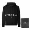 衛衣 - #F123 配尼龍袋包裝 Givenchy紀梵希新款字母印花連帽衛衣 鎖頭圖案不管是T桖還是衛衣都